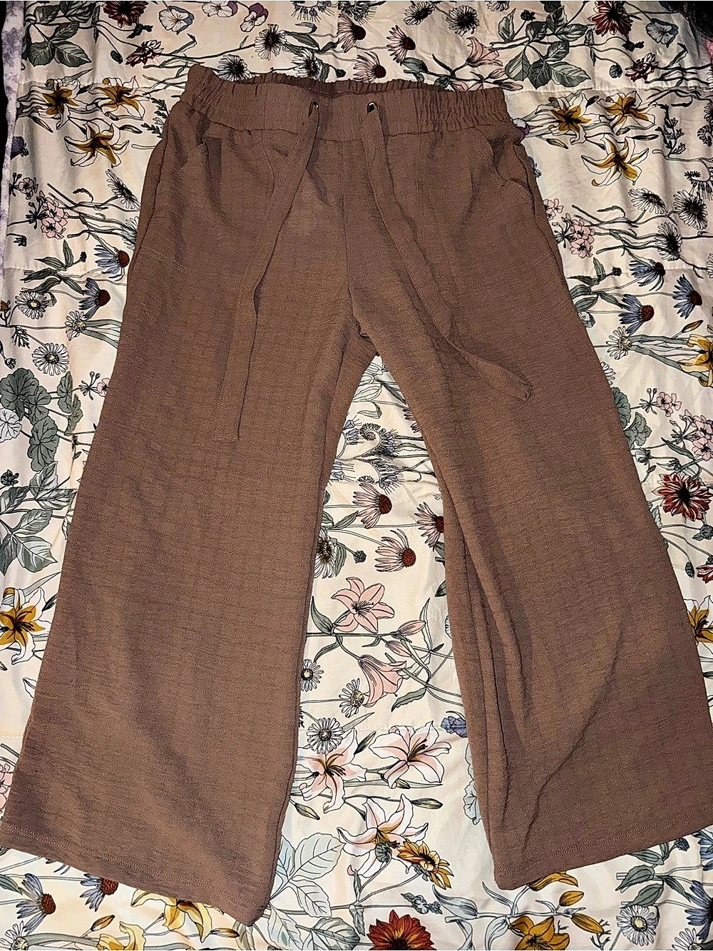 Brown Wide Leg Pants